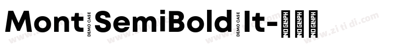 Mont SemiBold It字体转换